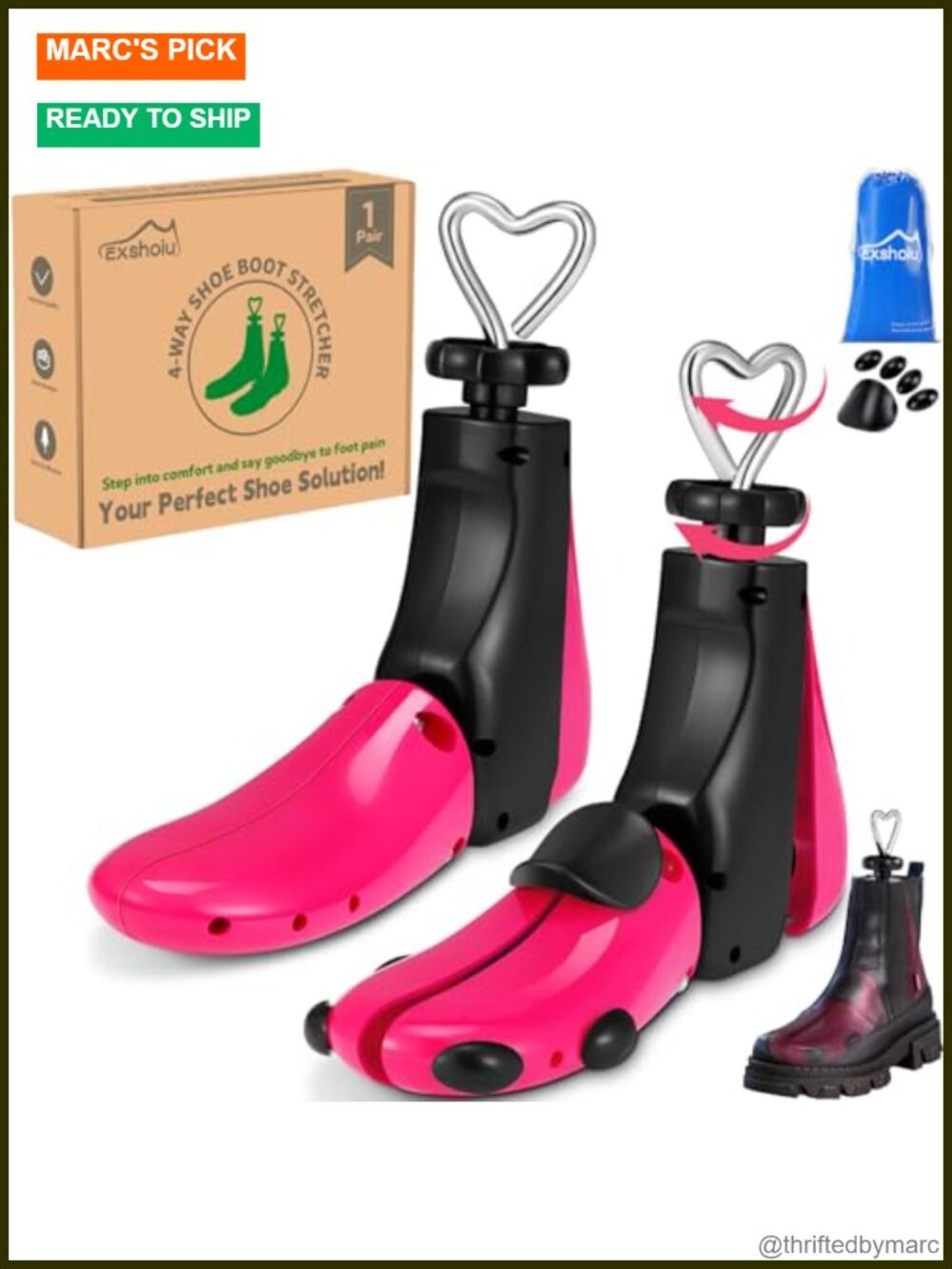 Shoe Stretcher Boot Widener Adjustable Shoe Tree for Wide Feet